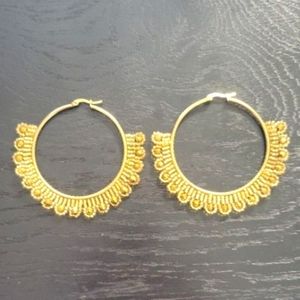 Beaded hoops